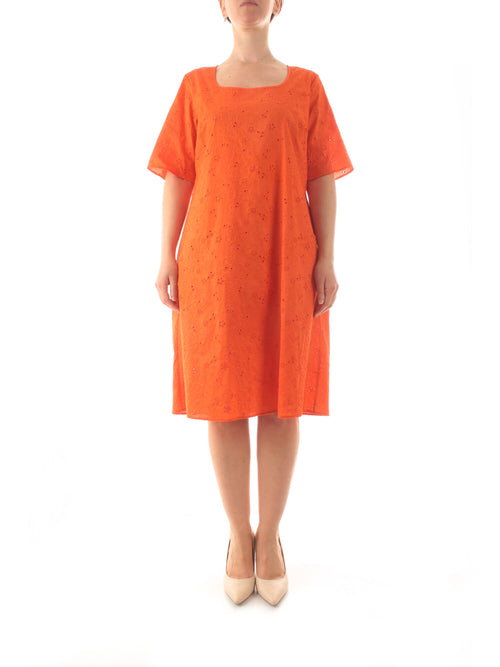 Gigliorosso abito con sangallo da donna arancio