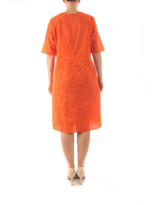 Gigliorosso abito con sangallo da donna arancio
