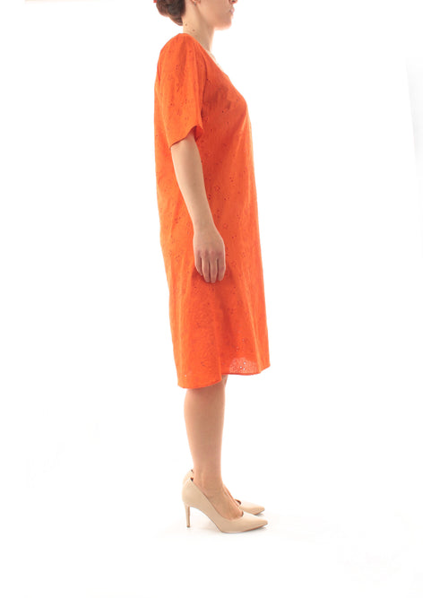 Gigliorosso abito con sangallo da donna arancio