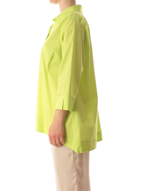 Gigliorosso camicia in popeline da donna cedro