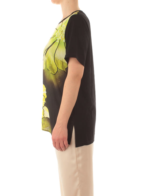 Gigliorosso T-shirt bicolore da donna cedro/nero