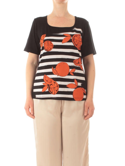 Gigliorosso T-shirt da donna arancio/nero