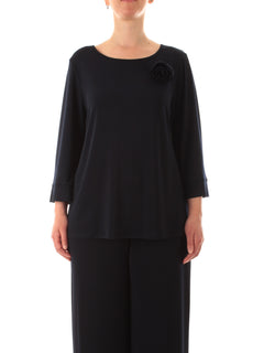 Corte Dei Gonzaga Gold casacca in jersey stretch da donna blu navy