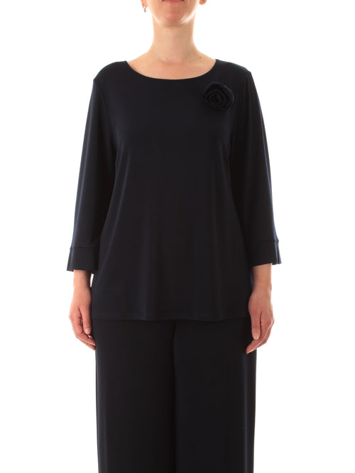 Corte Dei Gonzaga Gold casacca in jersey stretch da donna blu navy