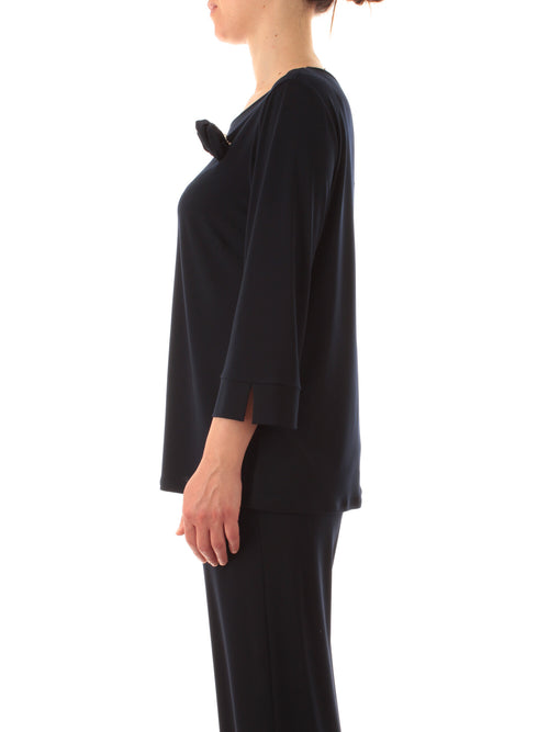 Corte Dei Gonzaga Gold casacca in jersey stretch da donna blu navy