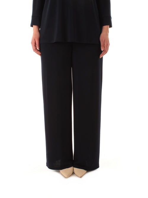 Corte Dei Gonzaga Gold pantalone in jersey stretch da donna blu navy