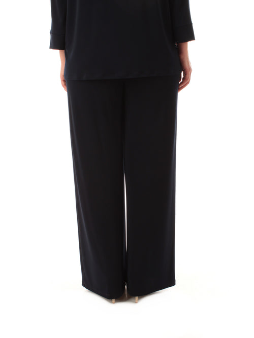 Corte Dei Gonzaga Gold pantalone in jersey stretch da donna blu navy
