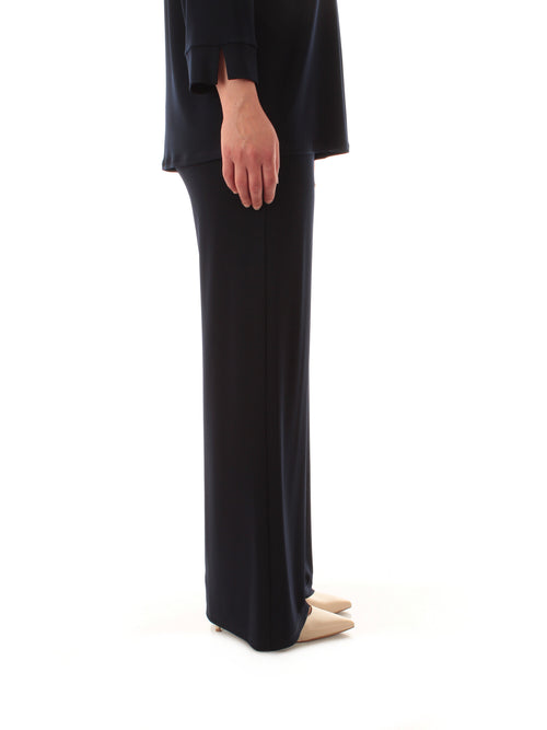 Corte Dei Gonzaga Gold pantalone in jersey stretch da donna blu navy