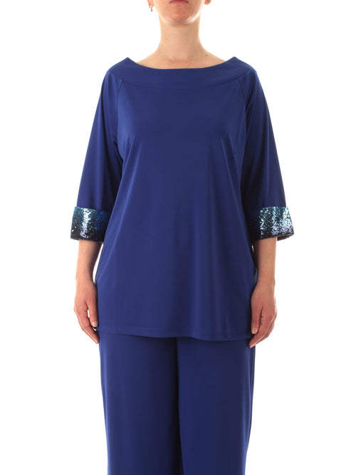 Corte Dei Gonzaga Gold blusa da donna blu royal
