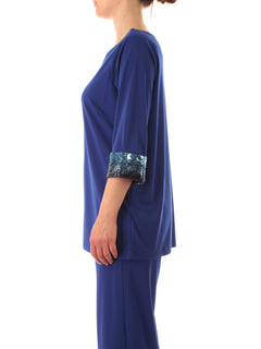 Corte Dei Gonzaga Gold blusa da donna blu royal