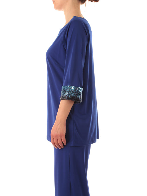 Corte Dei Gonzaga Gold blusa da donna blu royal