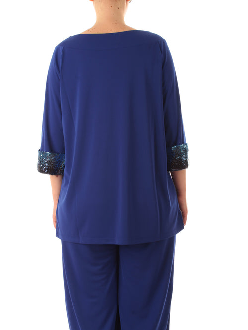 Corte Dei Gonzaga Gold blusa da donna blu royal