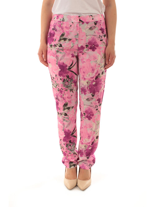 Corte Dei Gonzaga Gold pantalone a fantasia da donna barbie