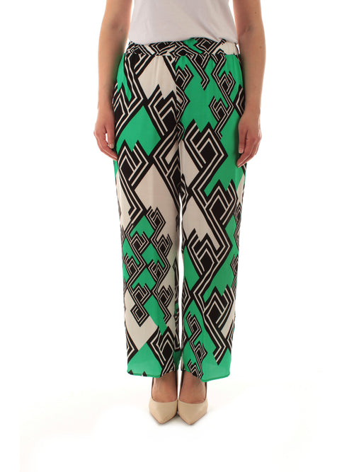 Corte Dei Gonzaga Gold pantalone da donna verde smeraldo