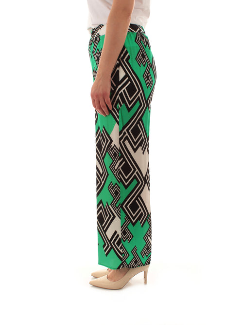 Corte Dei Gonzaga Gold pantalone da donna verde smeraldo