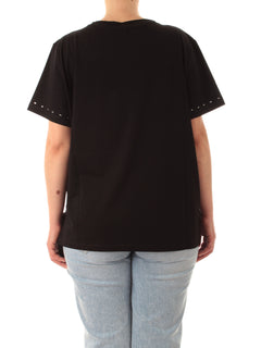 Corte Dei Gonzaga Gold t-shirt con applicazioni da donna nero