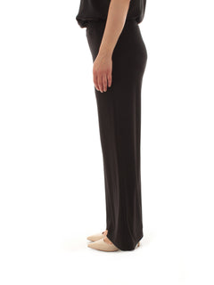 Corte Dei Gonzaga Gold pantalone in jersey stretch da donna nero