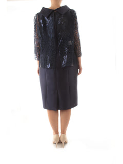Sologioie Curgy abito con giacca da donna blu navy