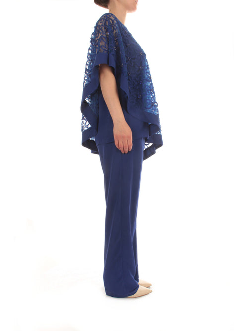 Sologioie Curvy completo da donna blu royale