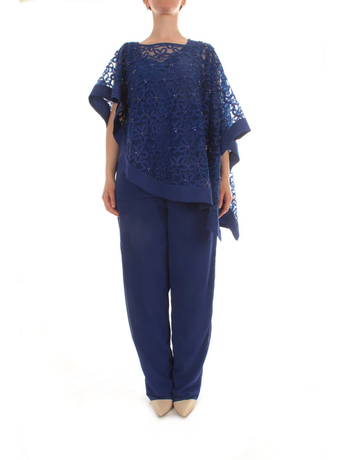 Sologioie Curvy completo da donna blu royale