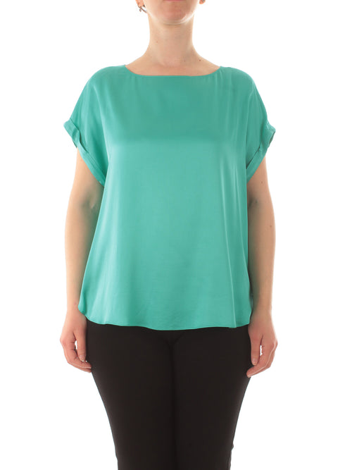 Elena Mirò blusa in raso da donna verde acqua