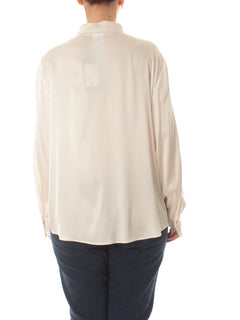 Elena Mirò camicia in raso da donna bianco