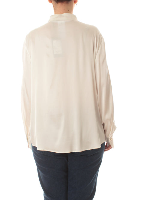 Elena Mirò camicia in raso da donna bianco