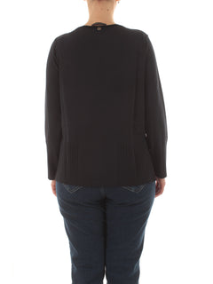 Elena Mirò maglia con dettagli a coste da donna blu