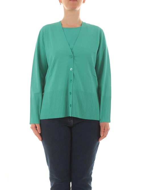 Elena Mirò cardigan in maglia da donna verde acqua