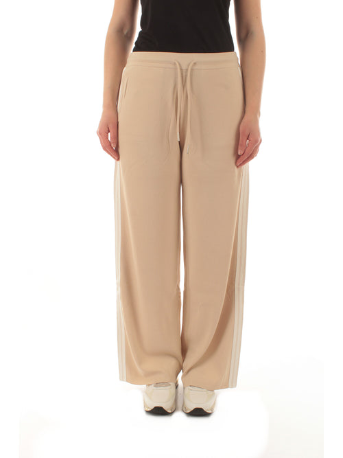 Elena Mirò pantalone in maglia da donna beige