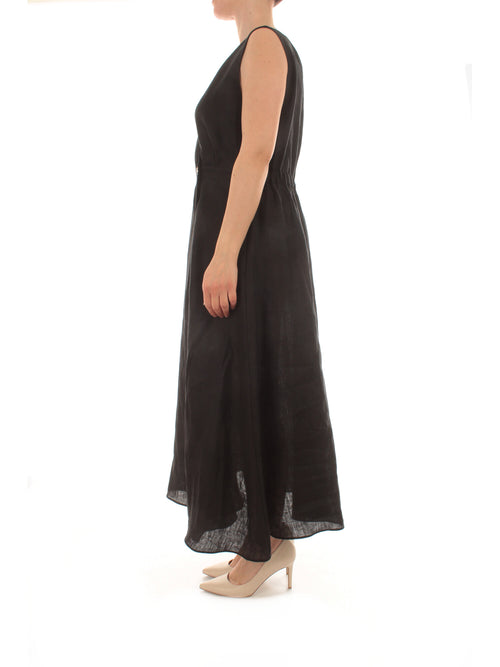 Elena Mirò abito in lino da donna nero