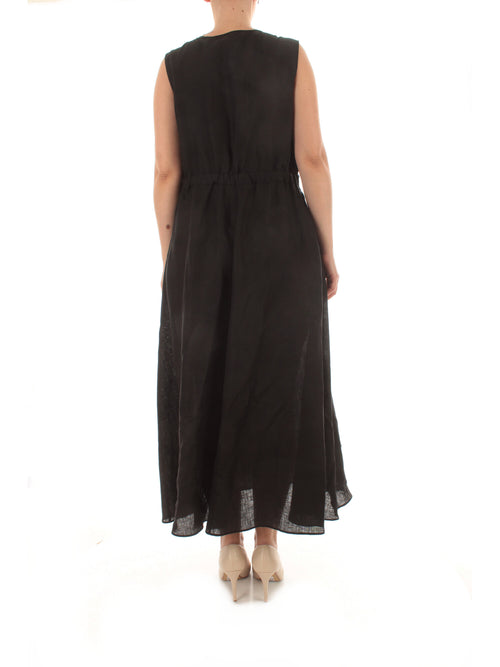 Elena Mirò abito in lino da donna nero