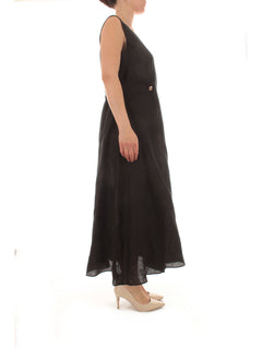 Elena Mirò abito in lino da donna nero