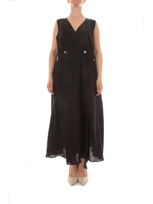 Elena Mirò abito in lino da donna nero