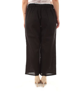 Elena Mirò pantaloni ricamati da donna nero