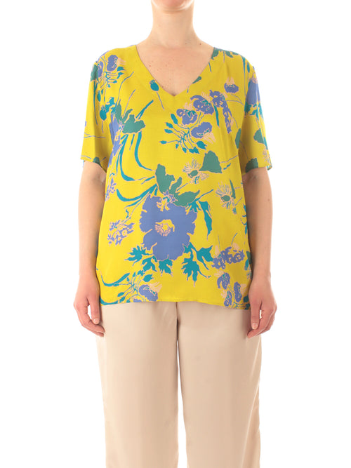 Elena Mirò blusa fantasia da donna lime