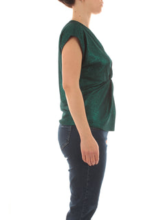 Elena Mirò T-shirt con lurex da donna verde