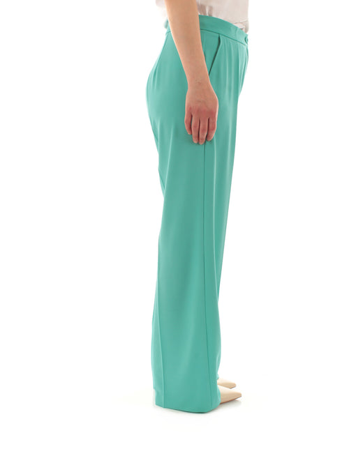 Elena Mirò pantaloni in cady stretch da donna verde acqua