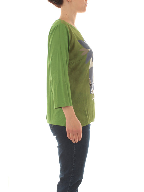 Luisa Viola T-shirt stampata da donna verde