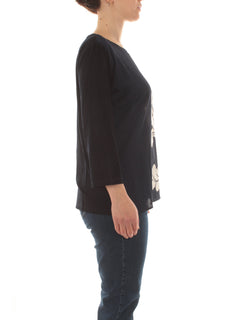 Luisa Viola T-shirt stampata da donna blu