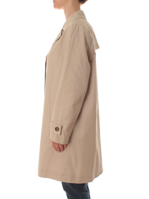 Luisa Viola trench monopetto da donna beige