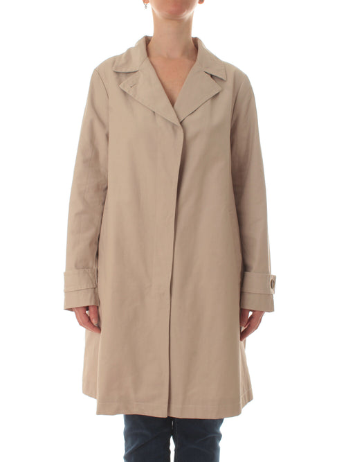 Luisa Viola trench monopetto da donna beige