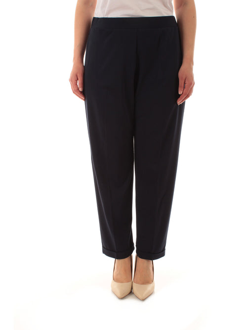 Luisa Viola pantalone jogger da donna blu scuro