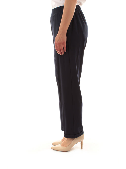 Luisa Viola pantalone jogger da donna blu scuro