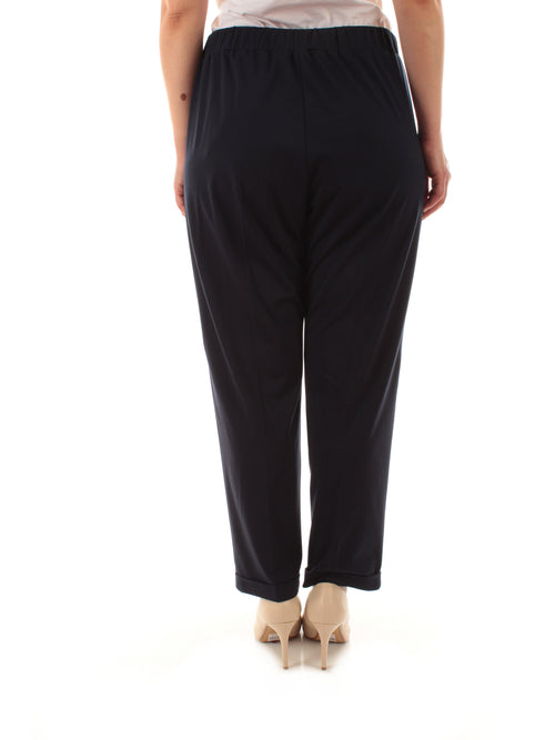 Luisa Viola pantalone jogger da donna blu scuro