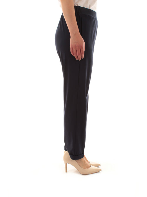 Luisa Viola pantalone jogger da donna blu scuro