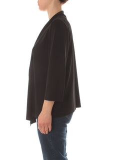 Luisa Viola cardigan aperto da donna nero