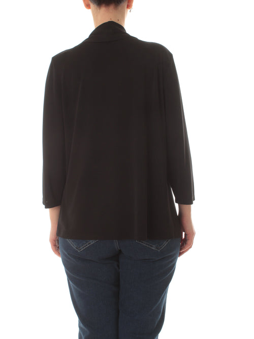 Luisa Viola cardigan aperto da donna nero