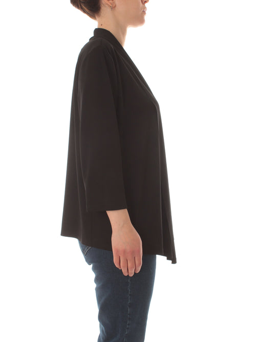 Luisa Viola cardigan aperto da donna nero