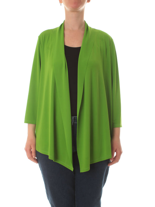 Luisa Viola cardigan aperto da donna verde